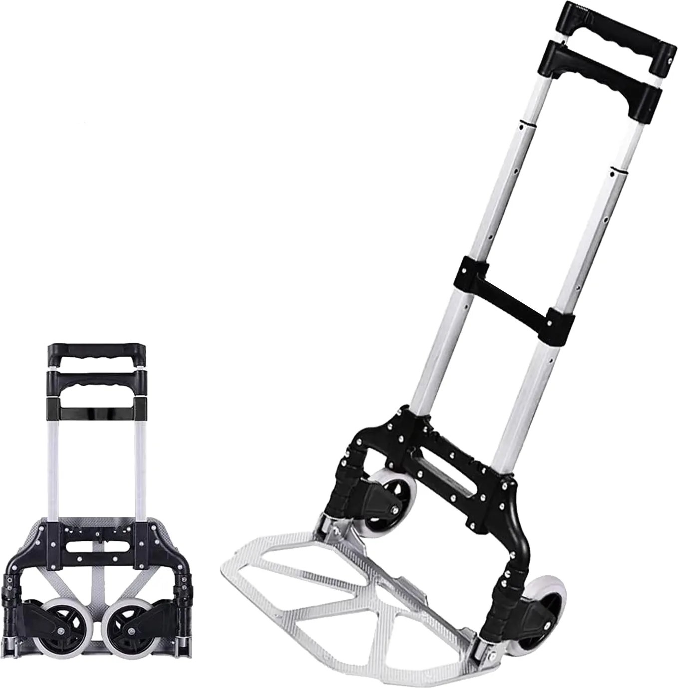 SKLADACÍ HLINÍKOVÝ PREPRAVNÝ VOZÍK 39,5 x 42 x 100 CM NOSNOSŤ: 70 KG