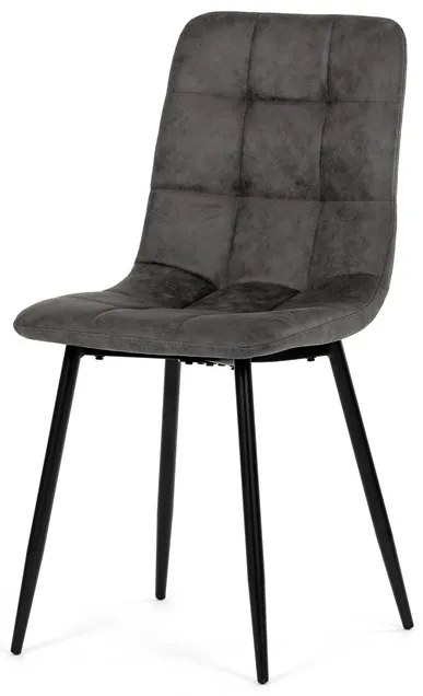 Autronic BONTEC Jedálenská stolička, čierna, látka vintage, CT-281 BK3 Farba: Čierna