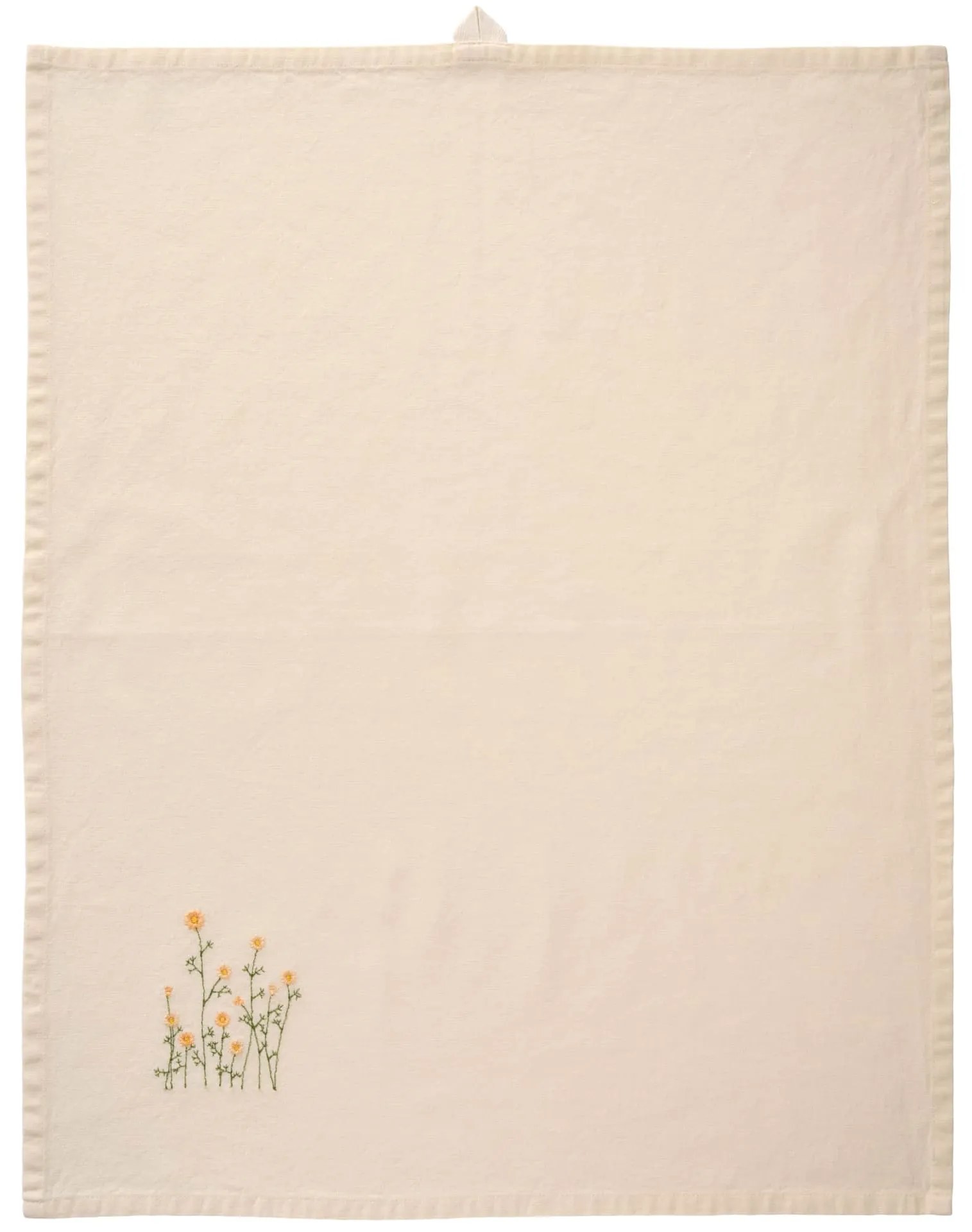 Ib Laursen Bavlnená utierka Buttercups Embroidered