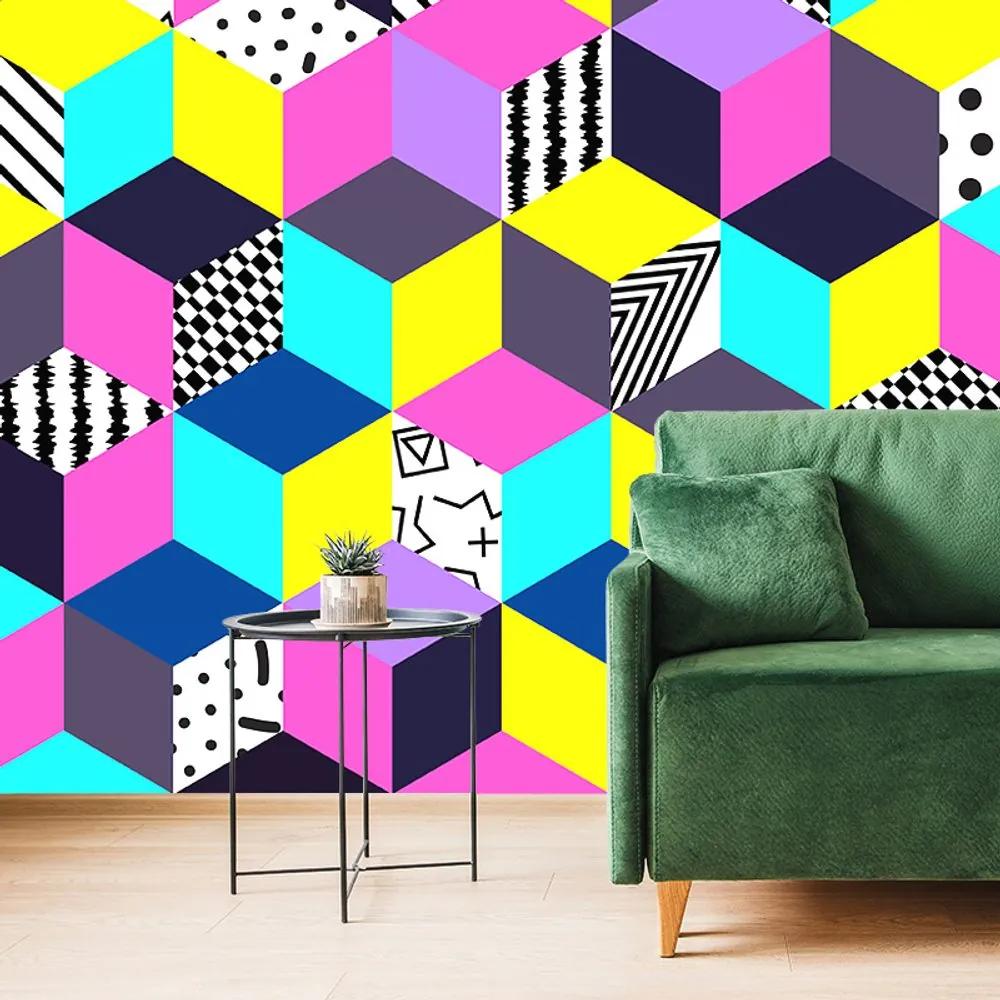Samolepiaca tapeta farebný vzor