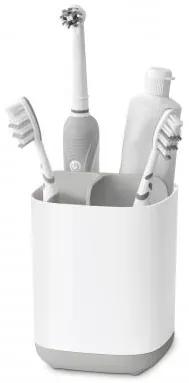 Stojan na kefky Joseph Joseph easyStore Toothbrush Caddy malý biely / šedý