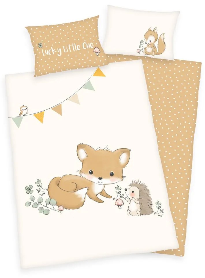 Herding Flanelové obliečky pre bábätká Forest Friends 100x135/40x60cm