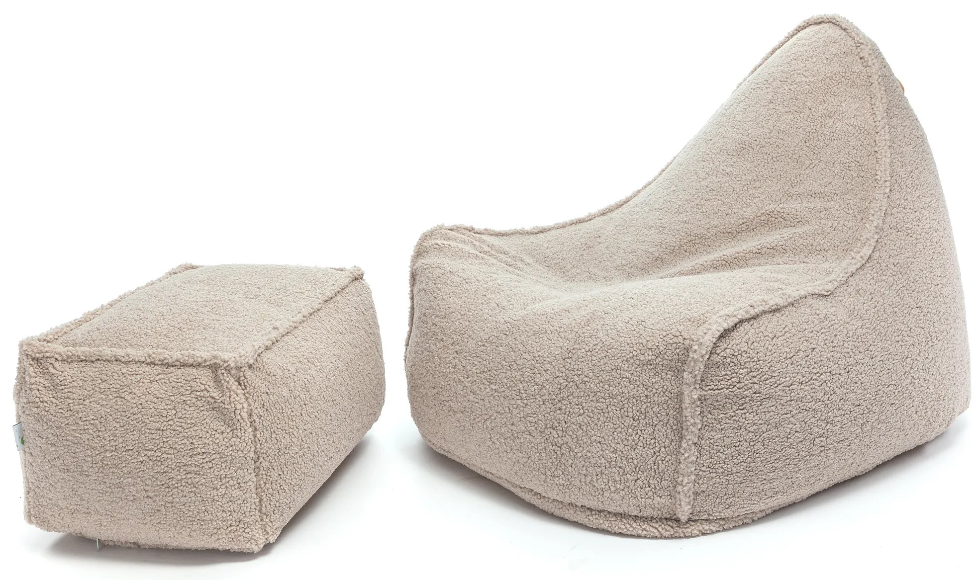 Sedací vak Mini Keiko + podnožník Baranček – s podnožníkom zadarmo Farba: SV28 - béžový