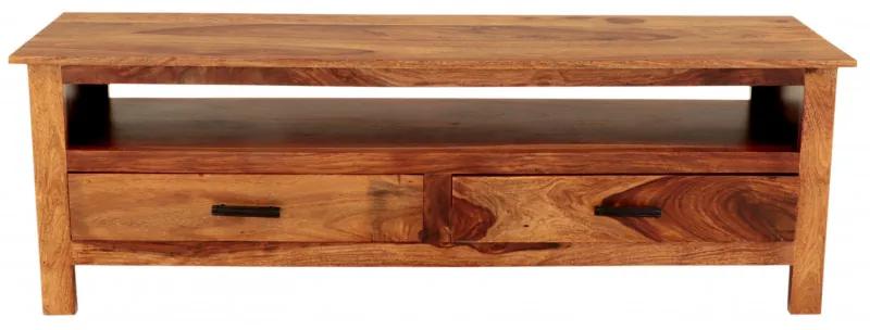 TV stolík Rami 150x50x45 indický masív palisander Super natural