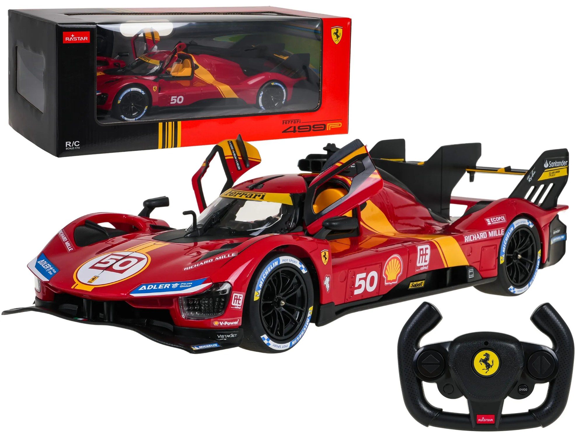 Diaľkovo ovládané auto 1:14 Ferrari 499P RASTAR