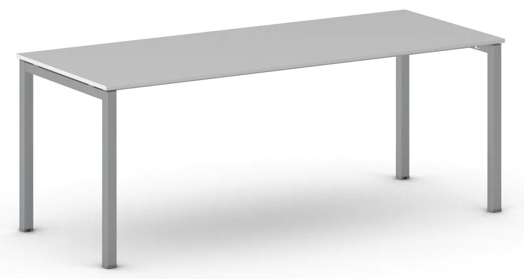 Kancelársky stôl METAL 200x80 cm, sivá