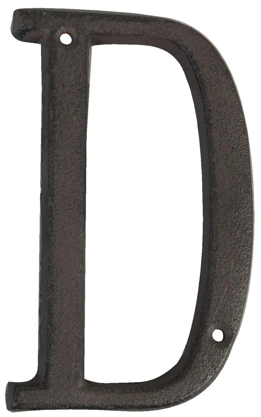 Nástenné kovové písmeno C - 13 cm