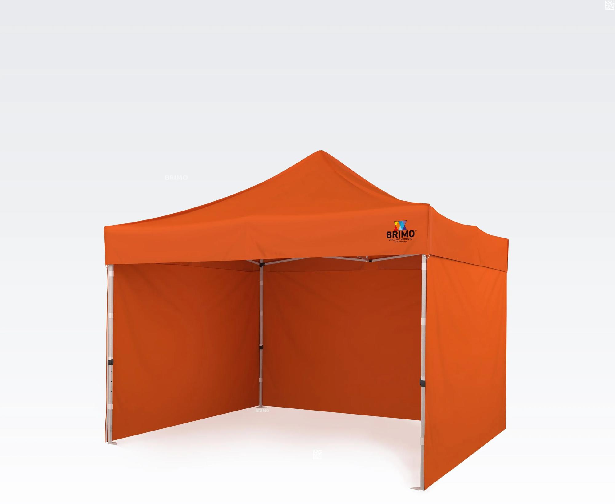 BRIMO Skladací altánok 3x3m - s 3 stenami - Oranžová 9