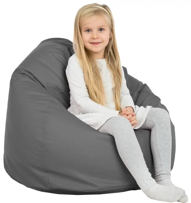 Sedací vak BAG Sako L Ekokoža Farba: 13.Sivý