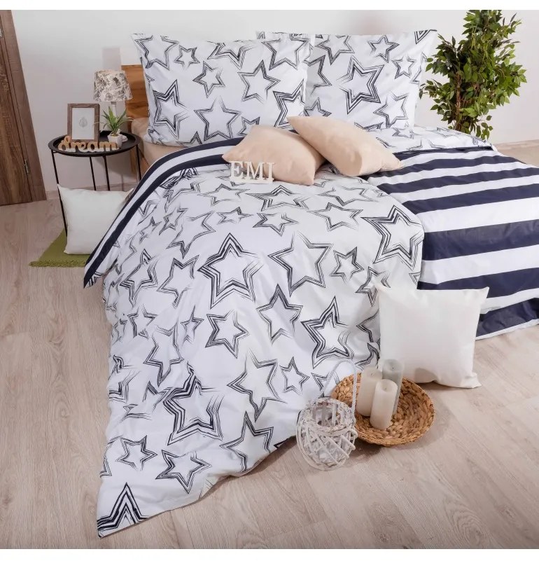 Obliečky bavlnené Maxim EMI, Štandardný set jednolôžko obsahuje 1x 140x200 + 1x 70x90