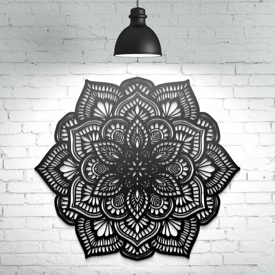 DUBLEZ | Vyrezávaná 3D mandala z dreva - obraz Príroda