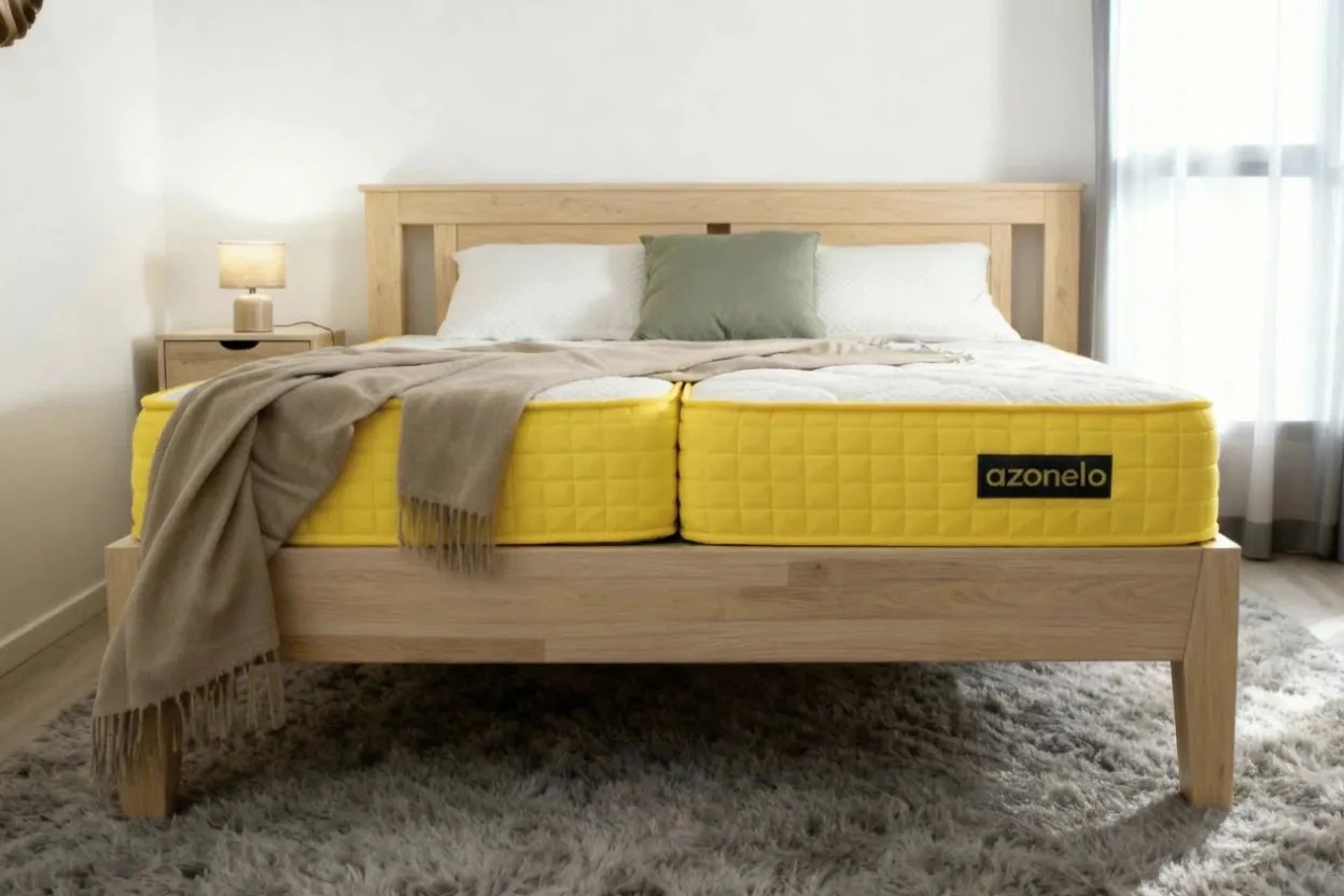 Matrace 1+1 Yellow ortopedické matrace s pamäťovou penou 80x200 cm / 21 cm