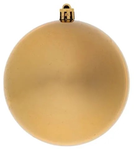 DECOLED Plastová koule, prům. 10 cm, zlatá, 6x lesklá