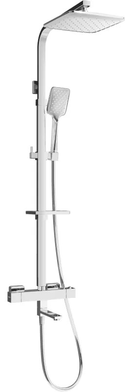 Mexen - CQ62 sprchový set s termostatickou batériou Cube, chrómová, 779106295-00