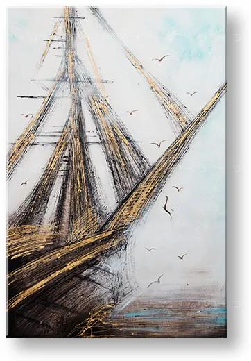 Maľovaný obraz na stenu ABSTRAKT 60x90 cm