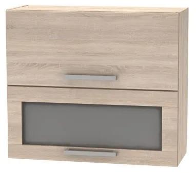 Horná výklopná kuchynská skrinka so sklom NOPL-016-OH Noliana (dub sonoma). Vlastná spoľahlivá doprava až k Vám domov. 1015422