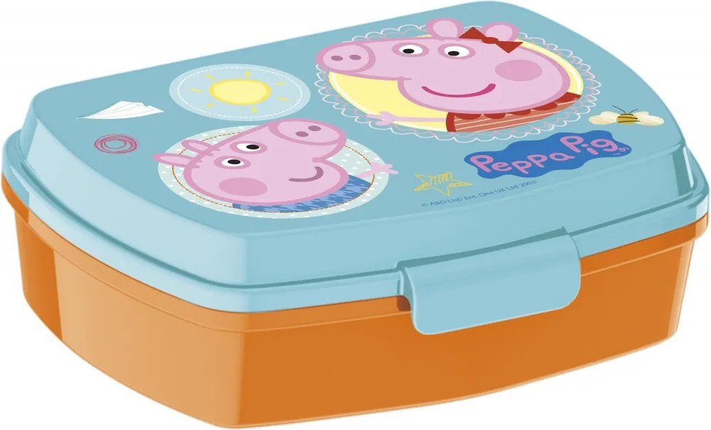 Krabička / box na desiatu Prasiatko Peppa - 16 x 12 x 5 cm
