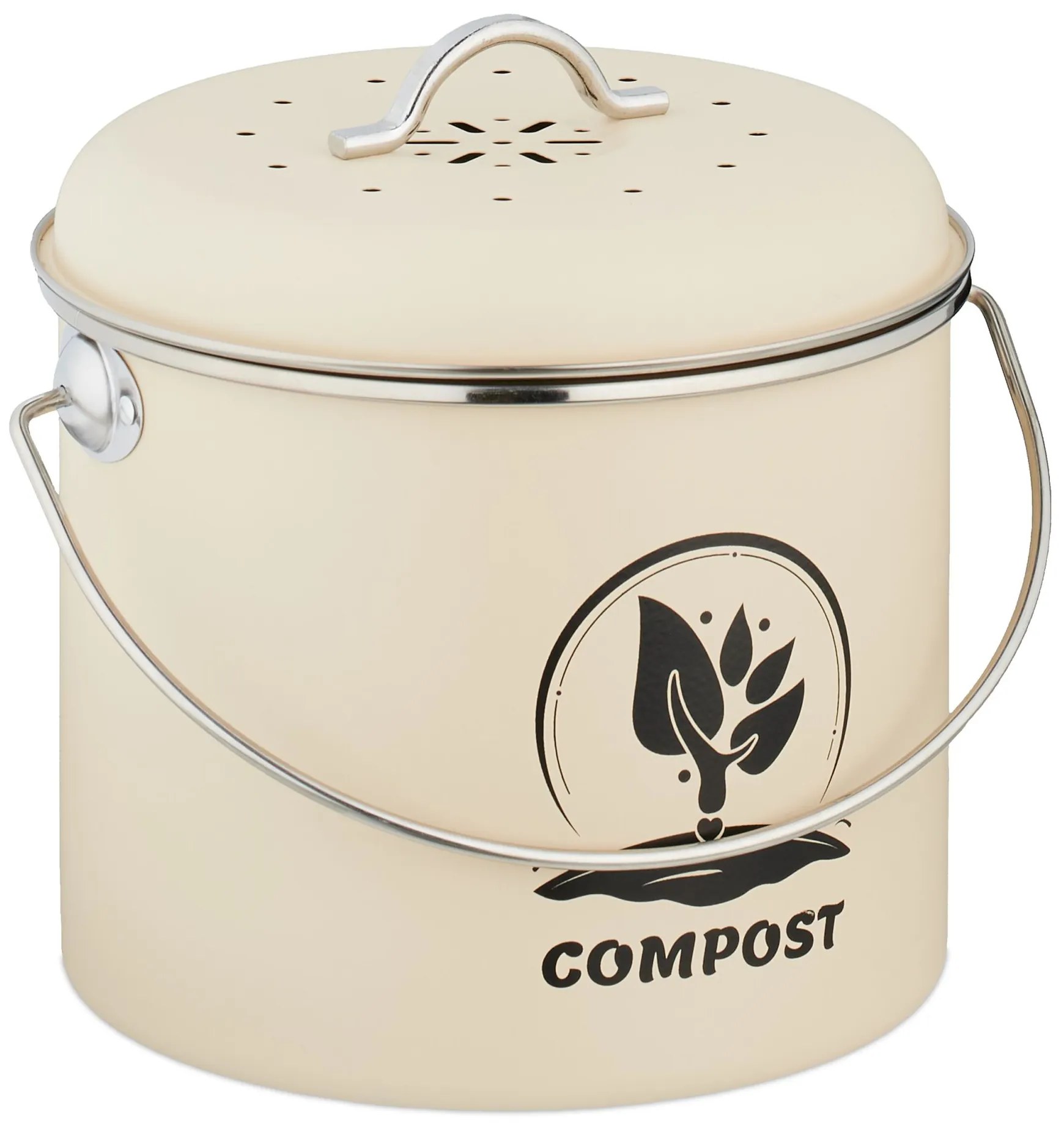 Kuchynský kompostér s objemom 3,5l RD51221, krémová Kuchynský kompostér s objemom 3,5l RD51221, krémová