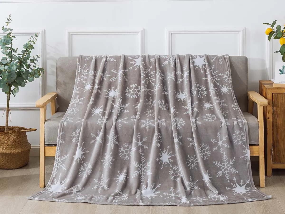 XPOSE® Mikroplyšová deka JON - sivá 140x200 cm