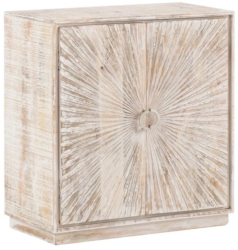 furniture-nabytek.cz - Masívna komoda Zambie z mangového dreva, lakovaná, biela