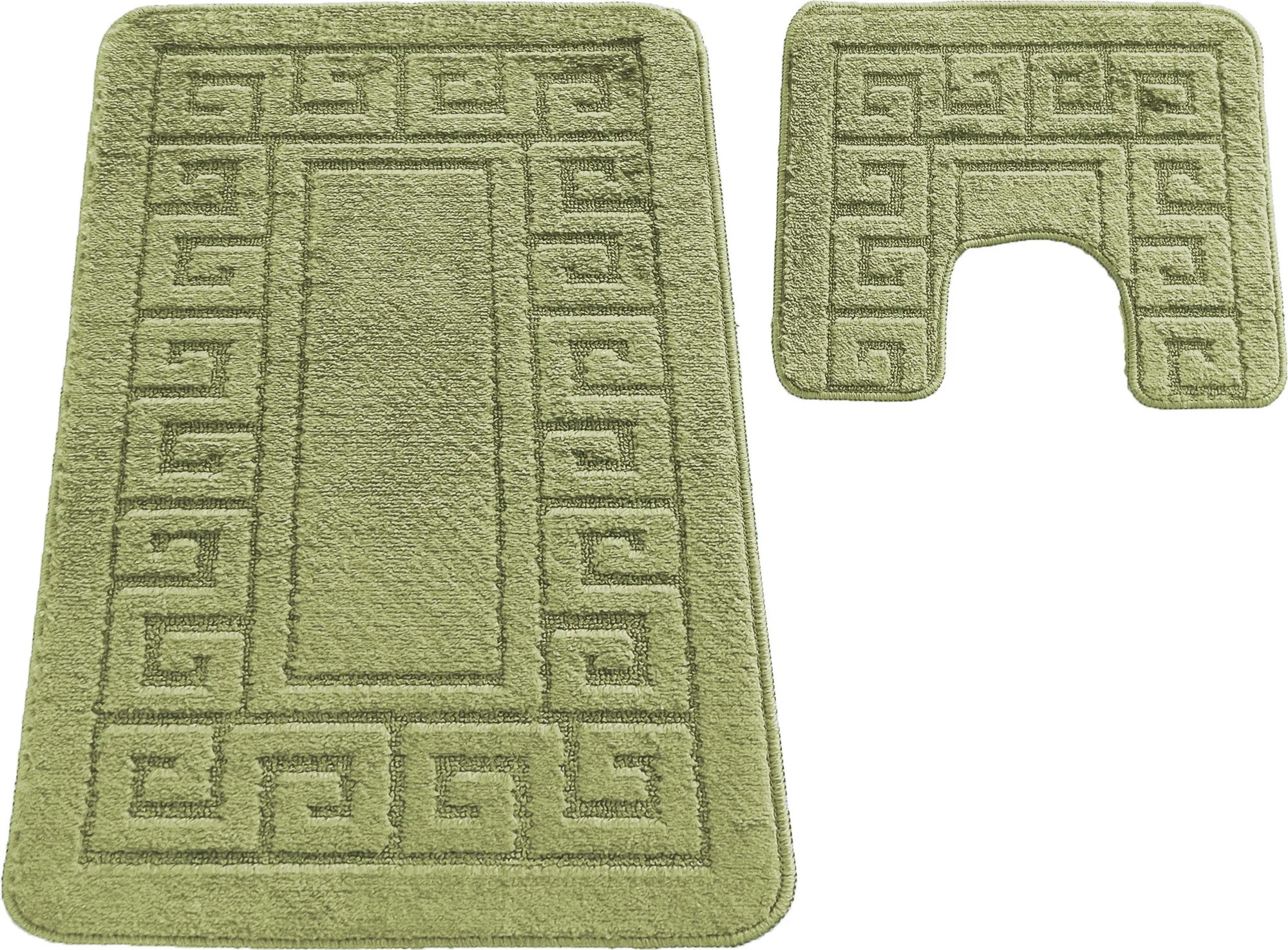 DY Kúpeľňová sada koberčekov s výrezom Montana Ethnic - zelená
