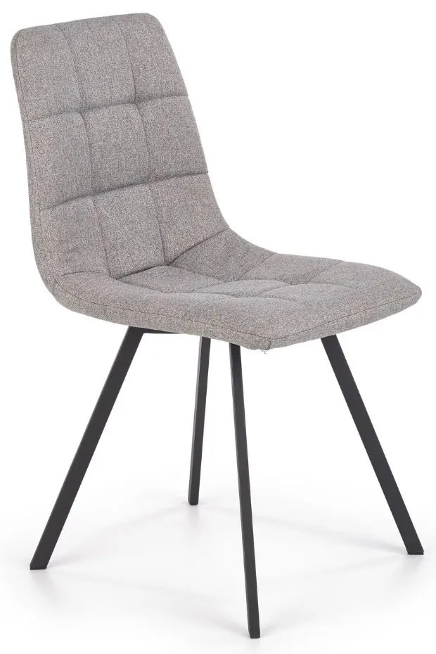 Jedálenská stolička Crowder, sivá / čierna