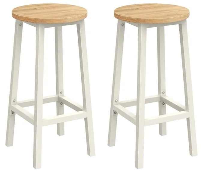 VASAGLE Sada barových stoličiek – 2 ks LBC032W09