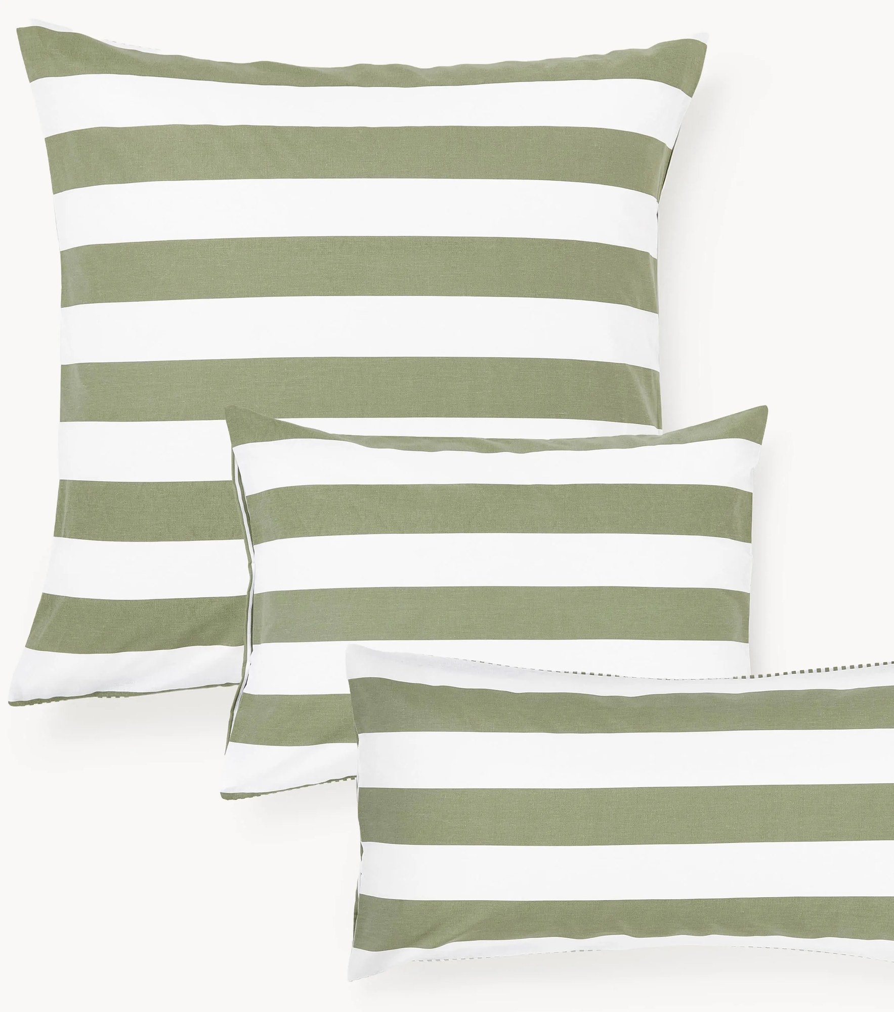 Pruhovaná obojstranná obliečka na vankúš z bavlny Lorena