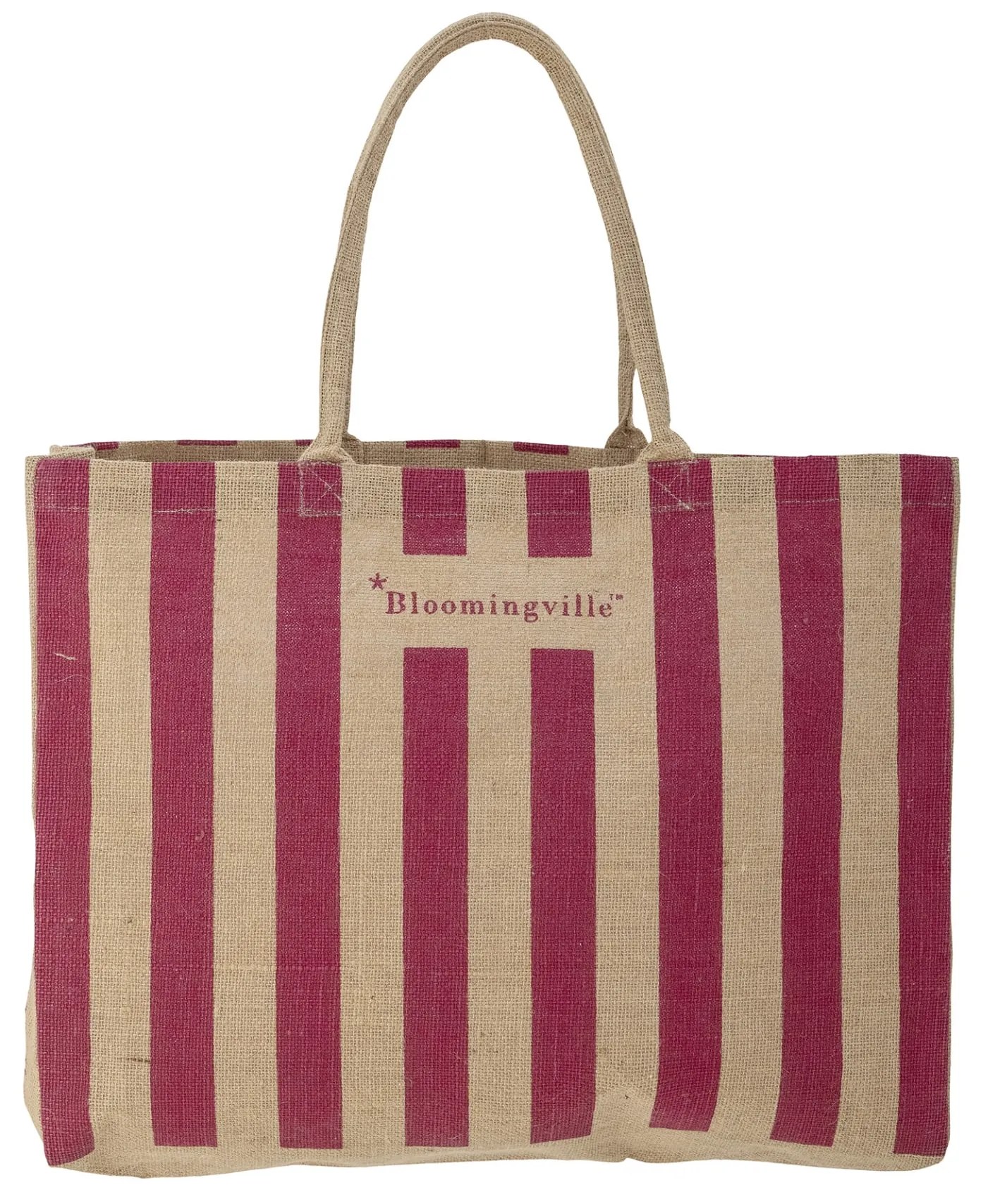 Bloomingville Nákupná taška BERGAMO, modrá, juta