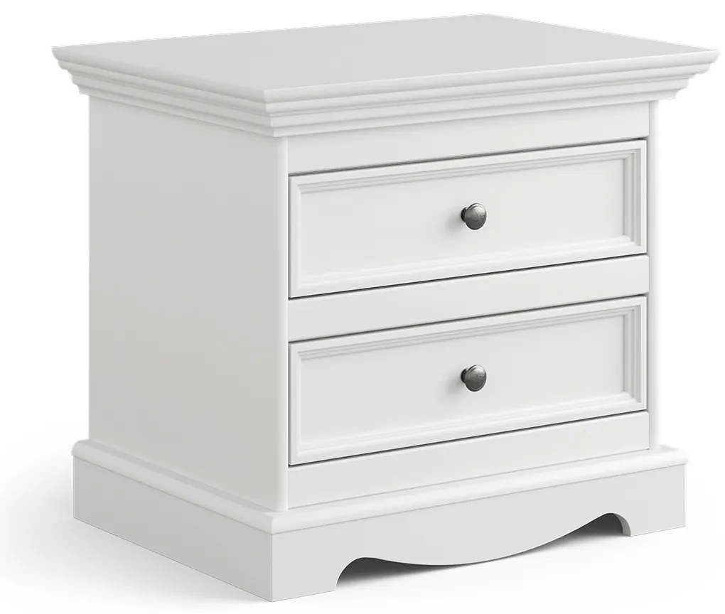 PROXIMA.store - Rustikálny nočný stolík - BELLUNO ELEGANTE FARBA: biela