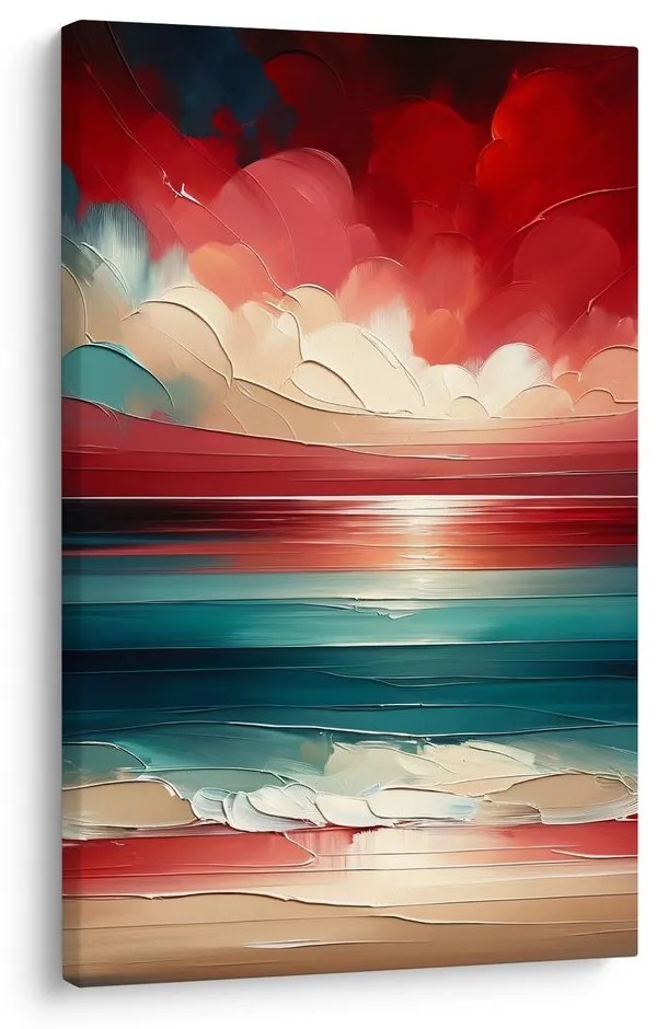 Obraz more v farbách súmraku