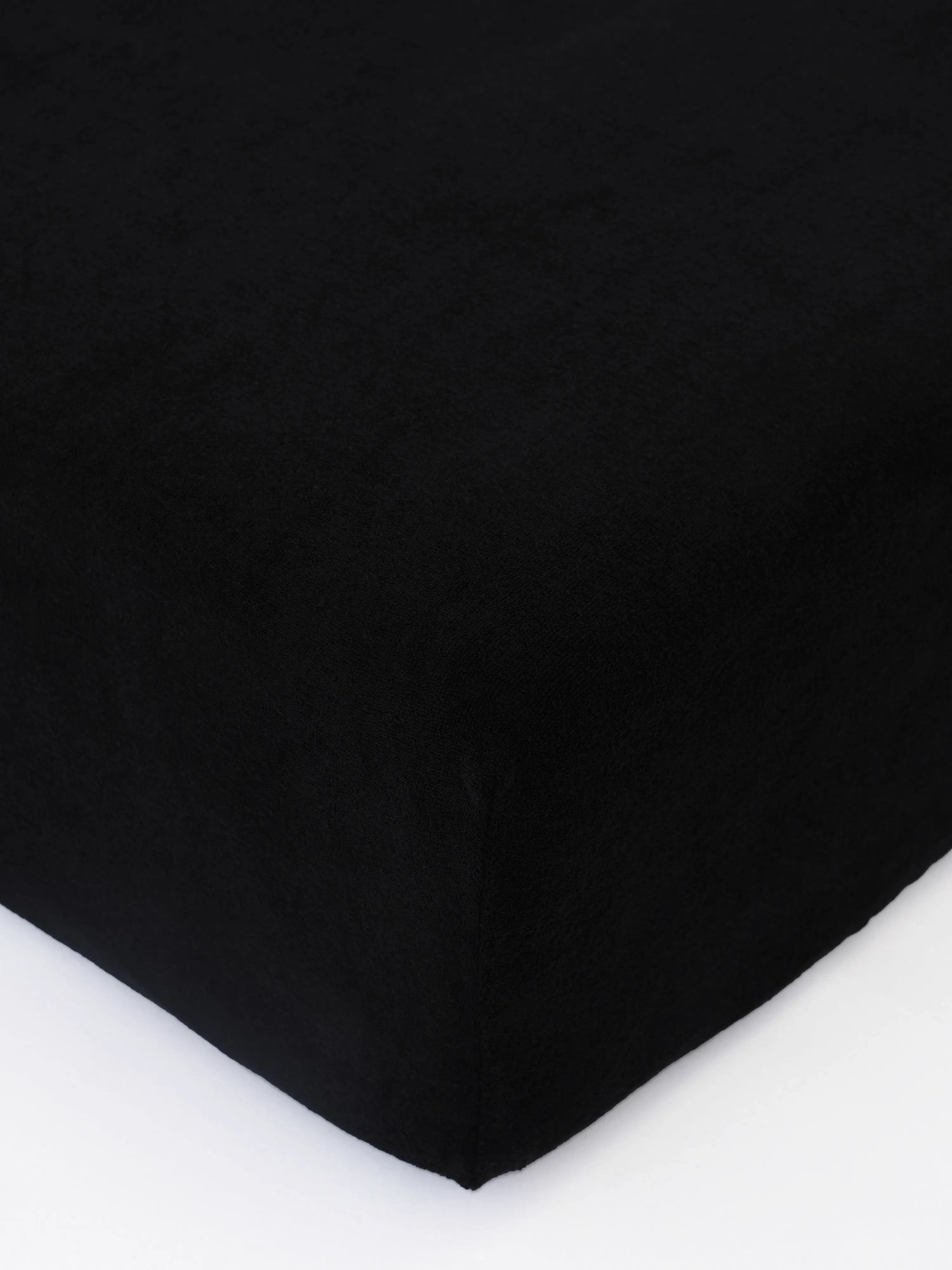 Froté plachta 220 × 200 cm - čierna