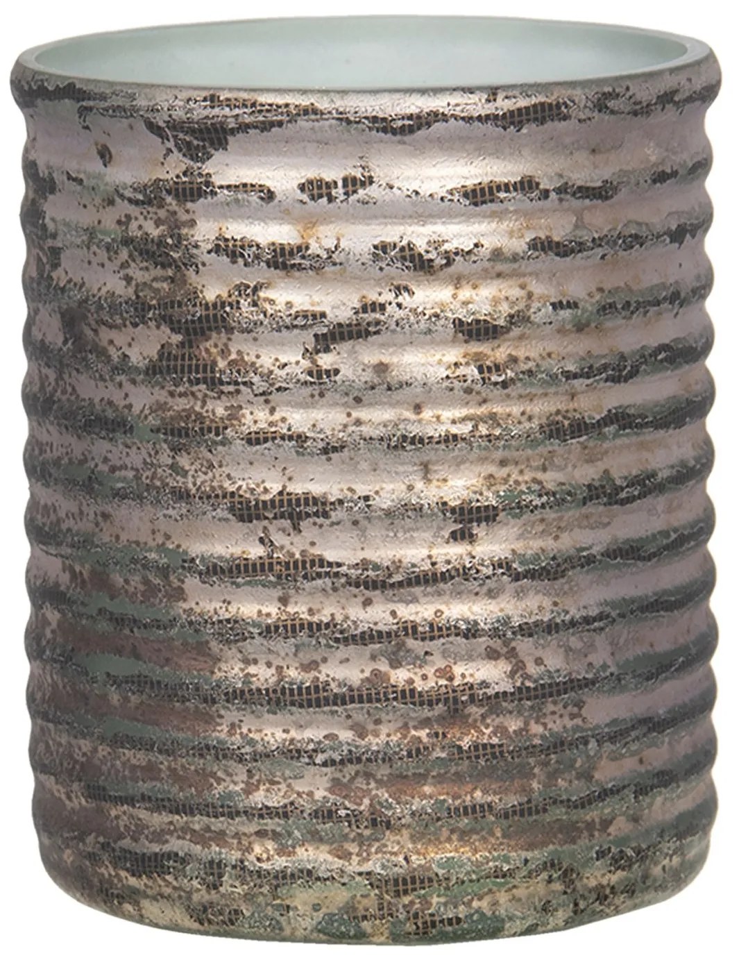 Sklenený svietnik na čajovú sviečku Mirla - Ø 9*8 cm