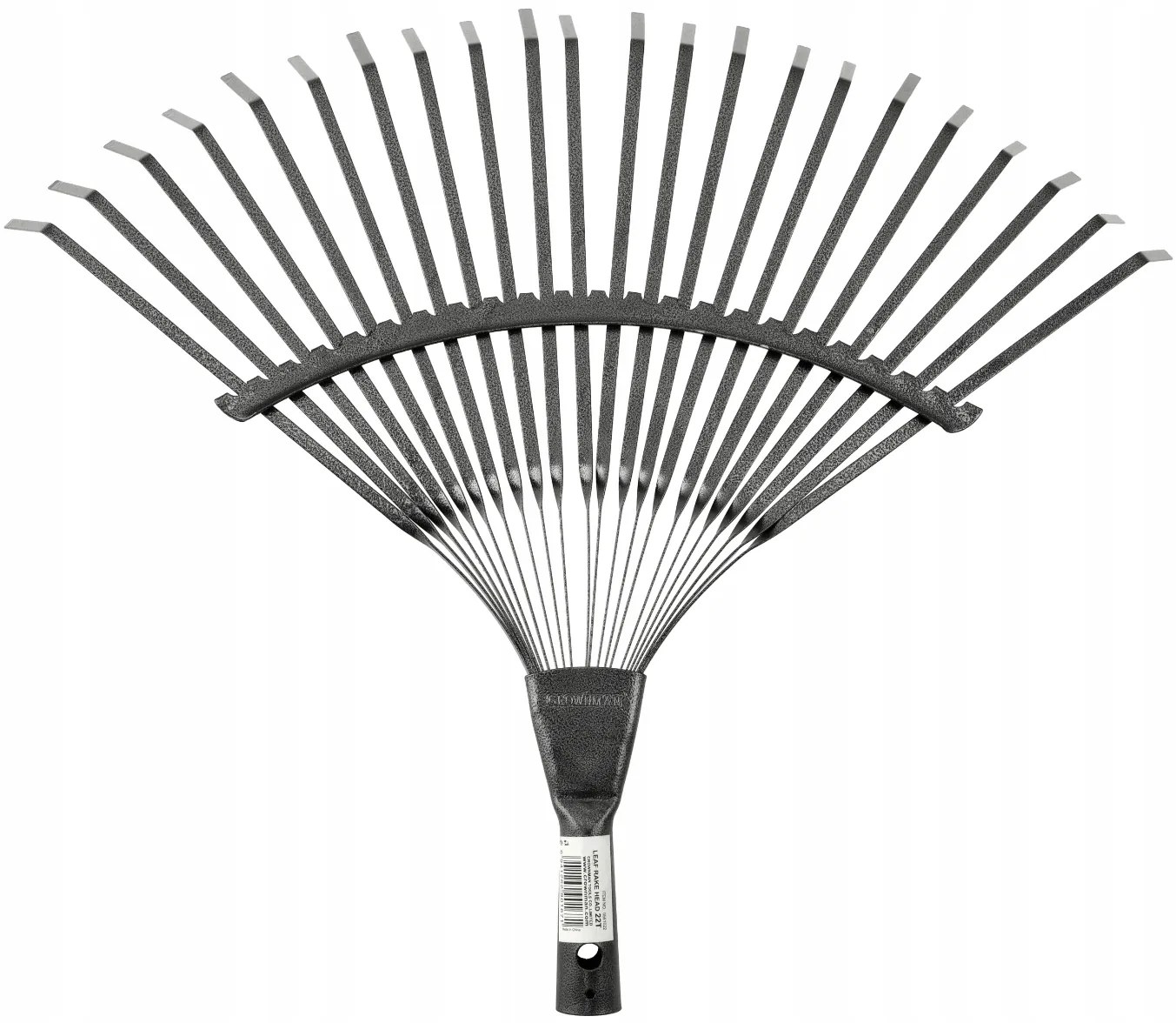 CROWNMAN KOVOVÉ vejárové hrable na lístie a trávu, 51 cm, 22 zubov