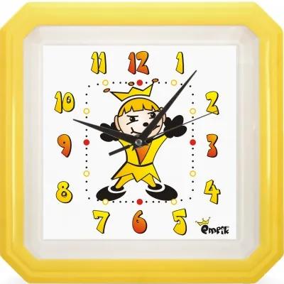 Nástenné hodiny MPM, 2418.10 - žltá, 34cm
