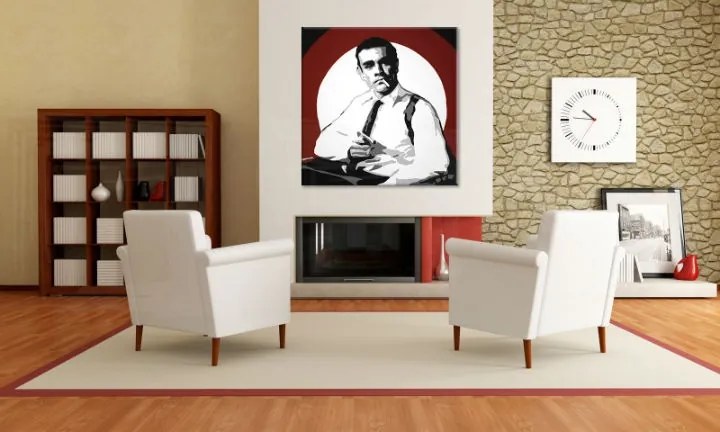 Ručne maľovaný POP Art obraz James Bond bond4