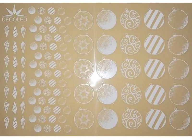 DECOLED Dekoračná nálepka na okno A3 ornamenty