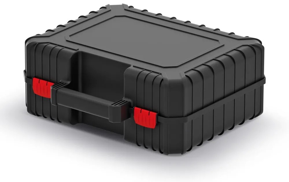 Kufor na náradie 38,4 × 33,5 × 14,4 cm, s vypchávkou, čierna