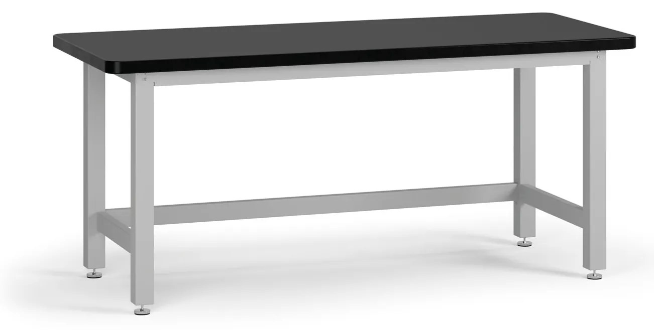 Pracovný stôl do dielne BL, stolová doska MDF + PVC, nosnosť 1000 kg, 1800 mm