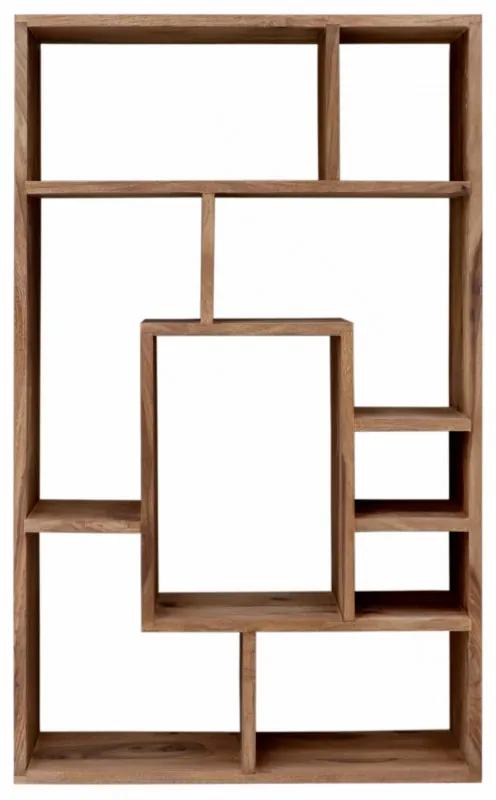 Knižnica Rami 90x150x30 indický masív palisander Svetlomedová