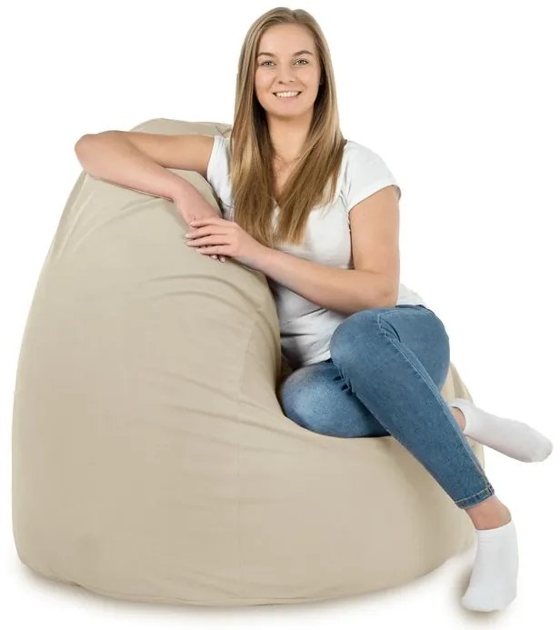 INTERMEDIC SK Sedací vak Bag Sako XXL Plyš Farba: 1. Perlový