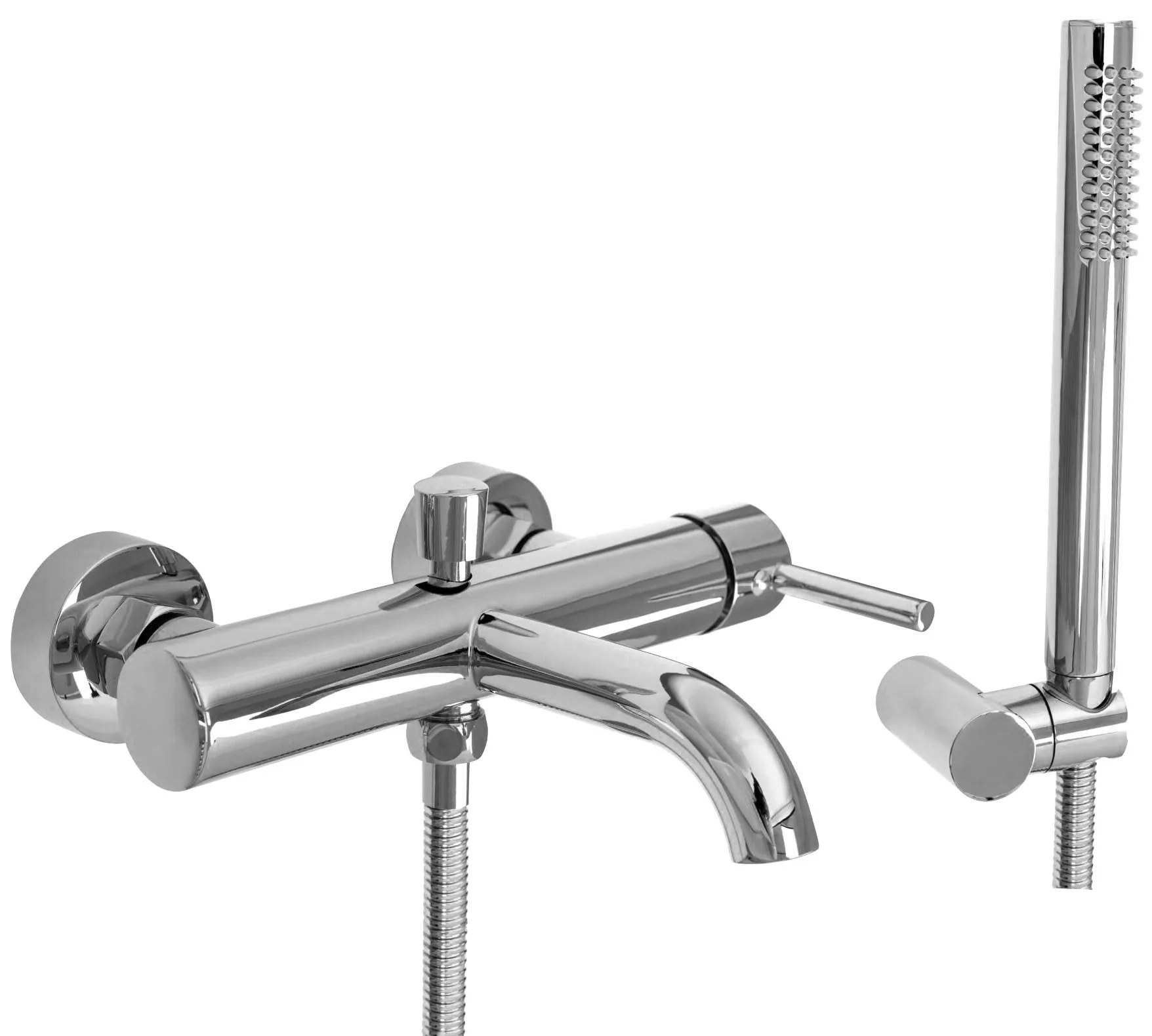 Rea Lungo - vaňová batéria + ručný sprchový set, chrómová, REA-B6641