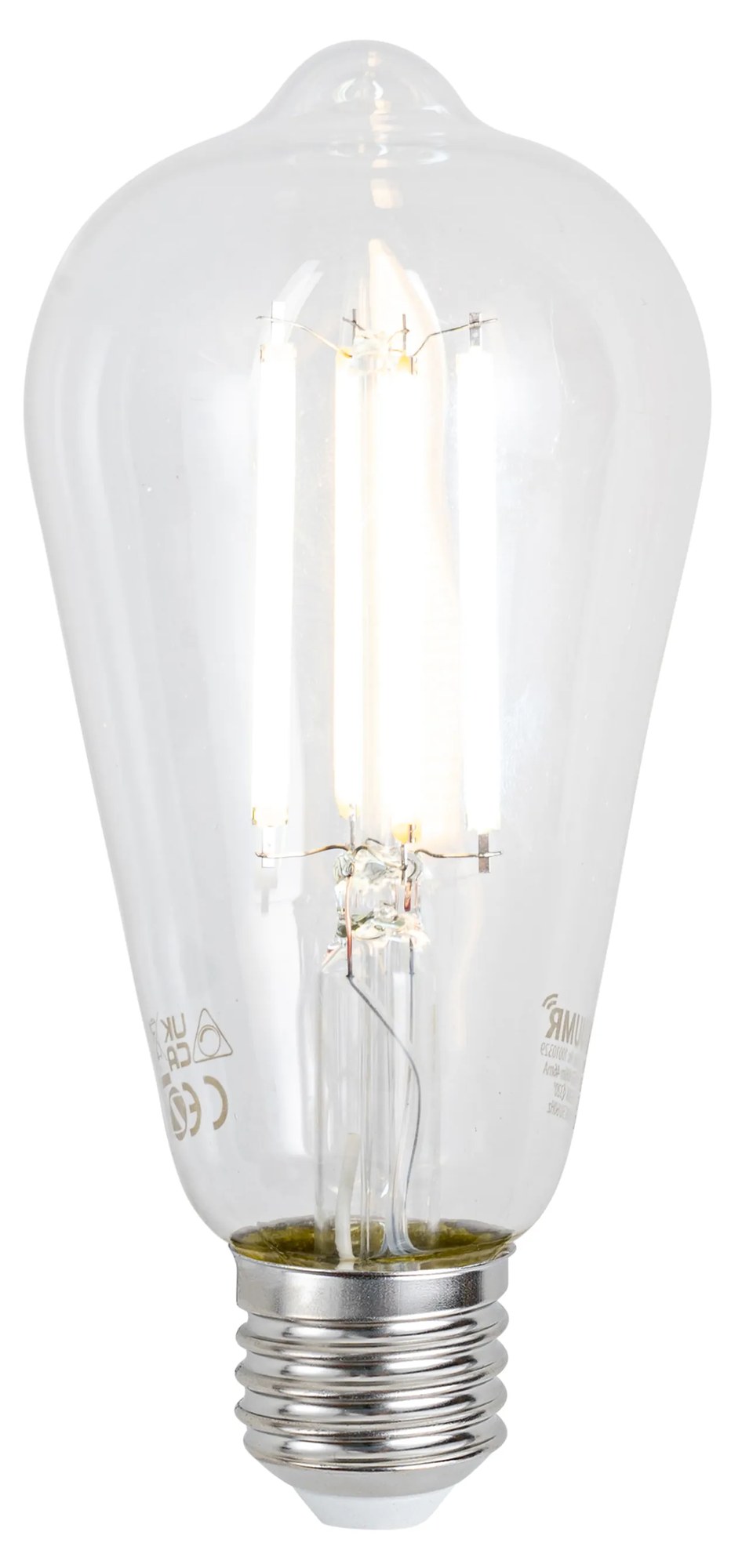 E27 Stmievateľná LED žiarovka ST64 číra 7W 806lm 2700-6500K