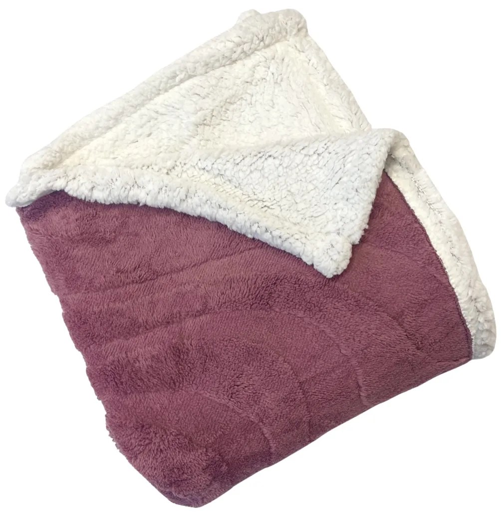 Deka luxury baranková z mikroplyšu staroružová 200x230cm TiaHome