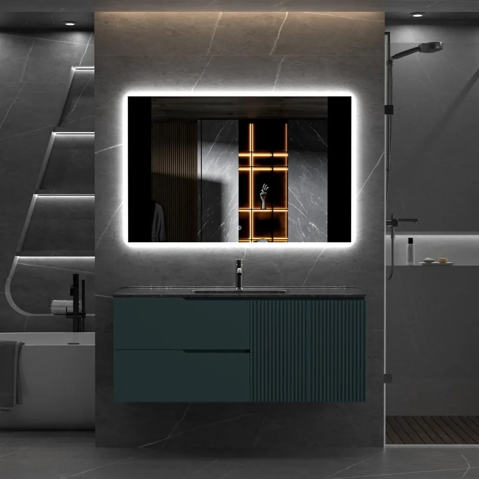 Erga Ava, LED zrkadlo 120x80cm, 3105 lm, 6500K, predné/zadné osvetlenie, ERG-V01-120-1280-00