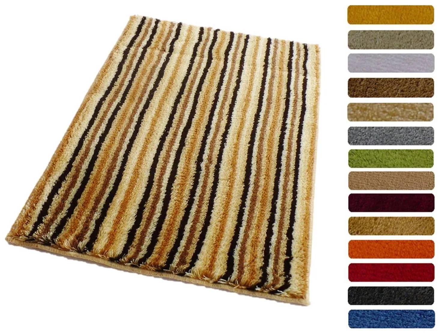 ROUTNER Kúpeľňová predložka PESCINA Hnedobéžová 10608 - Hnedobéžová / 50 x 80 cm 10608