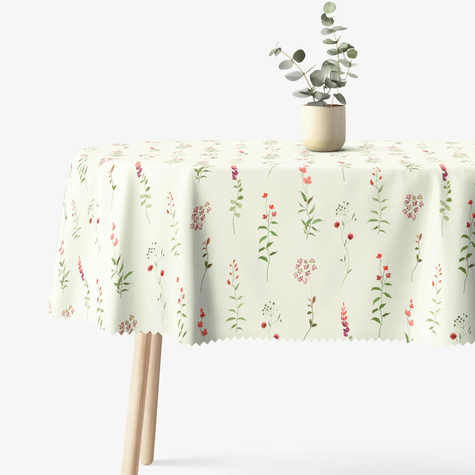 Goldea oválny teflónový obrus - poľné kvetiny 140 x 240 cm