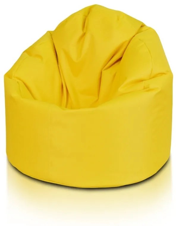 INTERMEDIC SK - Sedací vak Star 85x90 cm | ergonomický dizajn s podrúčkami, 300 l Farba: E18 - Žltá - slnko (Ekokoža)