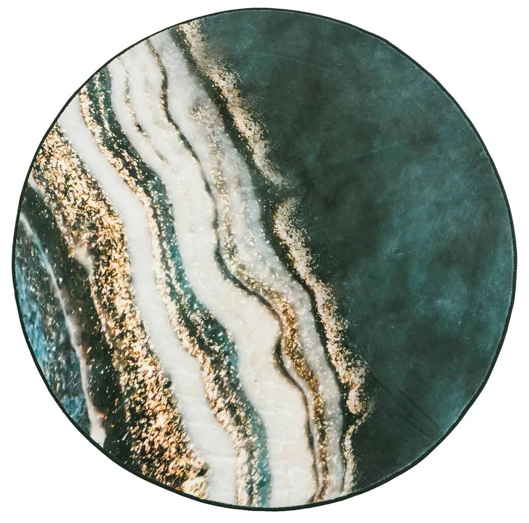 TZ Okrúhly mramorový koberec Kiara Rozmer: 200 cm