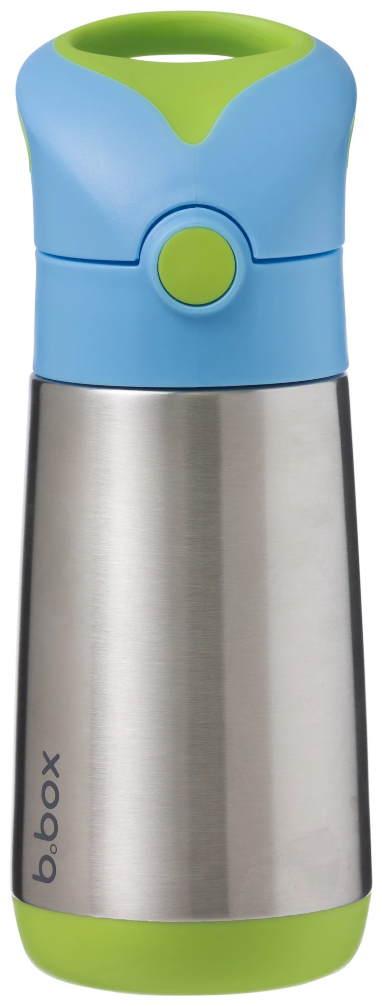 Termoska na pitie so slamkou 350 ml - modrá/zelená